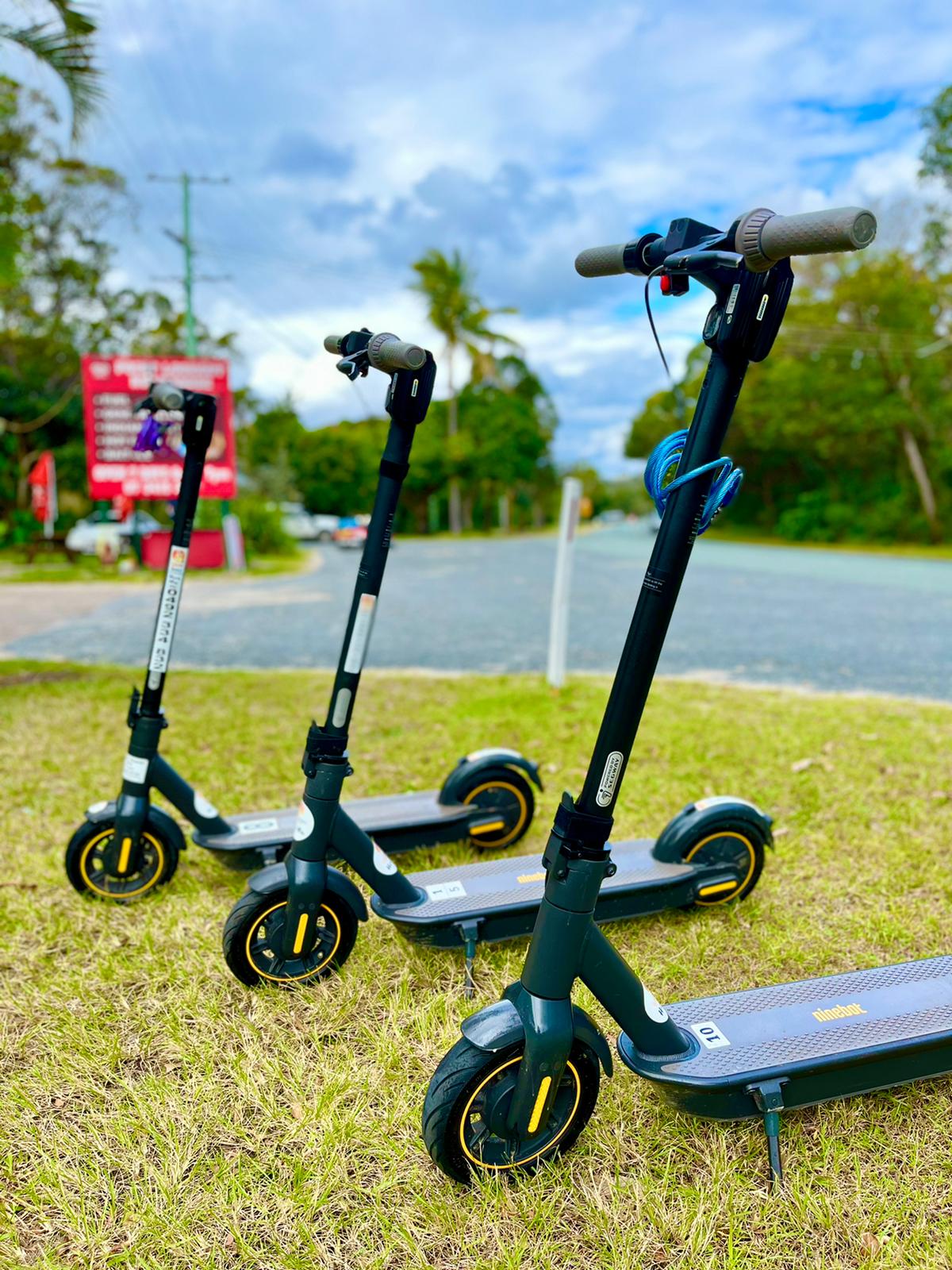 Scooters on Straddie